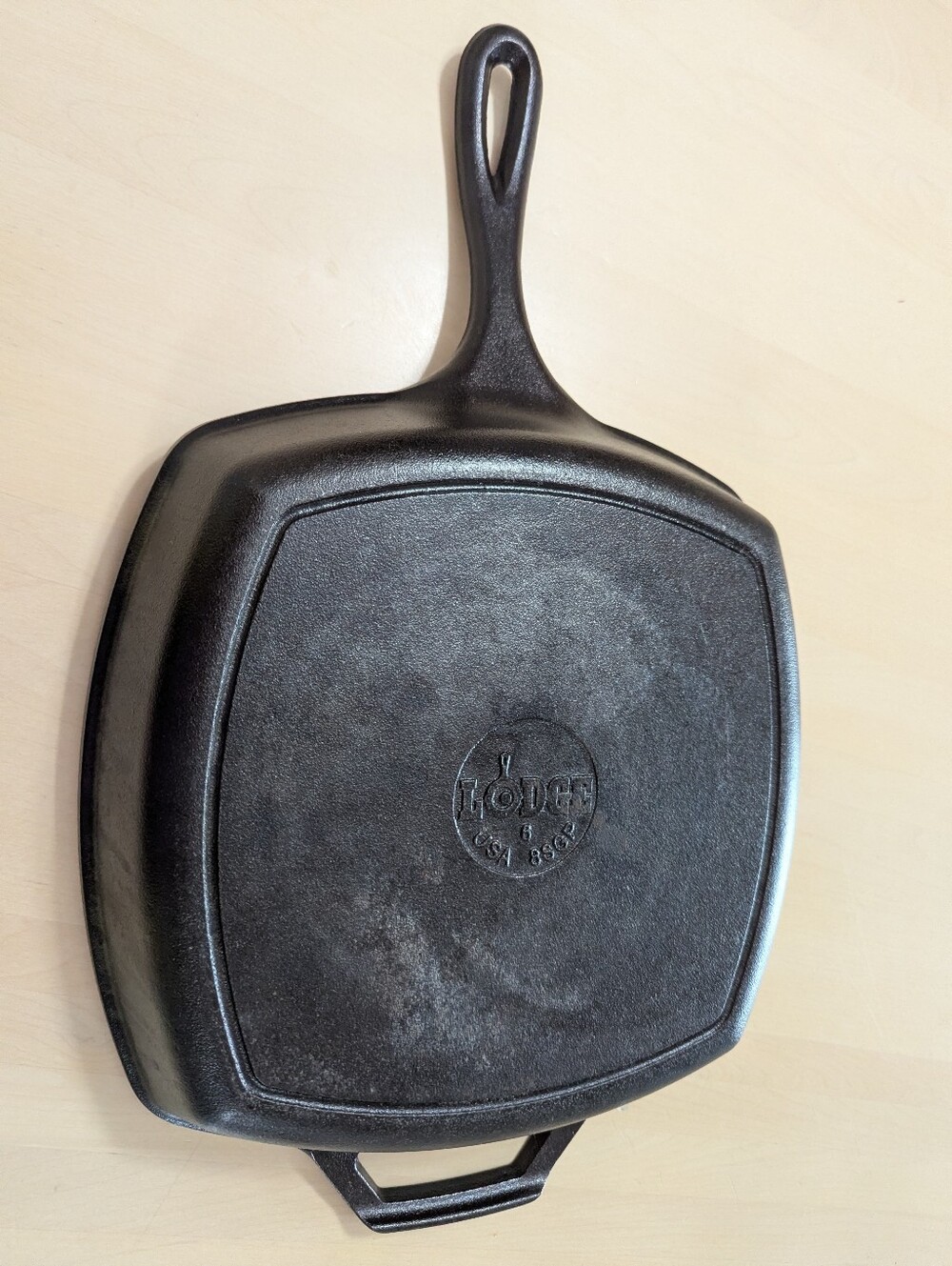 Lodge 10.5" Cast Iron Square Grill Pan - Picture 3 of 4